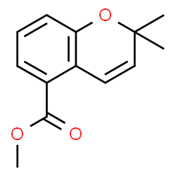 ChemSpider 2D Image | Methyl 2,2-dimethyl-2H-chromene-5-carboxylate | C13H14O3