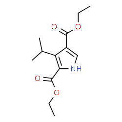ChemSpider 2D Image | Diethyl 3-isopropyl-1H-pyrrole-2,4-dicarboxylate | C13H19NO4