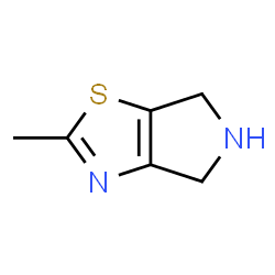 ChemSpider 2D Image | 2-METHYL-4H,5H,6H-PYRROLO[3,4-D][1,3]THIAZOLE | C6H8N2S