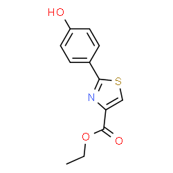 ChemSpider 2D Image | Ethyl 2-(4-hydroxyphenyl)thiazole-4-carboxylate | C12H11NO3S