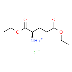 ChemSpider 2D Image | (2R)-1,5-Diethoxy-1,5-dioxo-2-pentanaminium chloride | C9H18ClNO4