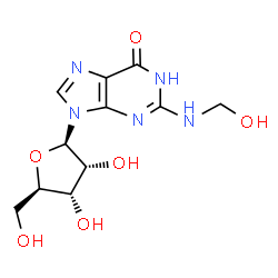 ChemSpider 2D Image | N2-hydroxymethylguanosine | C11H15N5O6