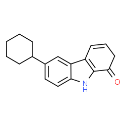 ChemSpider 2D Image | 6-Cyclohexyl-2,9-dihydro-1H-carbazol-1-one | C18H19NO