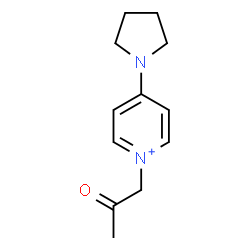ChemSpider 2D Image | 1-(2-Oxopropyl)-4-(1-pyrrolidinyl)pyridinium | C12H17N2O