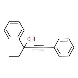 ChemSpider 2D Image | 1,3-Diphenyl-1-pentyn-3-ol | C17H16O