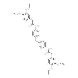 ChemSpider 2D Image | N,N'-(Methylenedi-4,1-phenylene)bis[2-(3,4-diethoxyphenyl)acetamide] | C37H42N2O6