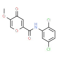 ChemSpider 2D Image | N-(2,5-Dichlorophenyl)-5-methoxy-4-oxo-4H-pyran-2-carboxamide | C13H9Cl2NO4