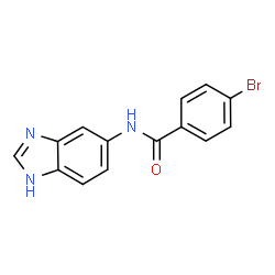 ChemSpider 2D Image | N-(1H-Benzimidazol-5-yl)-4-bromobenzamide | C14H10BrN3O