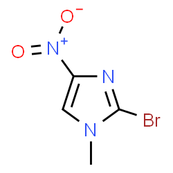 ChemSpider 2D Image | 2-Bromo-1-methyl-4-nitro-1H-imidazole | C4H4BrN3O2