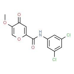 ChemSpider 2D Image | N-(3,5-Dichlorophenyl)-5-methoxy-4-oxo-4H-pyran-2-carboxamide | C13H9Cl2NO4