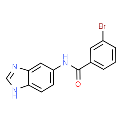 ChemSpider 2D Image | N-(1H-Benzimidazol-5-yl)-3-bromobenzamide | C14H10BrN3O