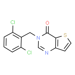 ChemSpider 2D Image | 3-(2,6-Dichlorobenzyl)thieno[3,2-d]pyrimidin-4(3H)-one | C13H8Cl2N2OS
