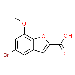 ChemSpider 2D Image | 5-Bromo-7-methoxy-2-benzofurancarboxylic acid | C10H7BrO4