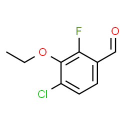 ChemSpider 2D Image | 4-Chloro-3-ethoxy-2-fluorobenzaldehyde | C9H8ClFO2