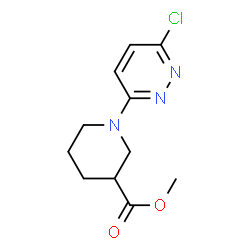 ChemSpider 2D Image | Methyl 1-(6-chloro-3-pyridazinyl)-3-piperidinecarboxylate | C11H14ClN3O2