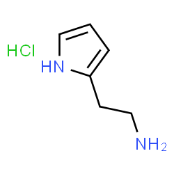 ChemSpider 2D Image | 2-(1H-Pyrrol-2-yl)-ethylamine hydrochloride | C6H11ClN2