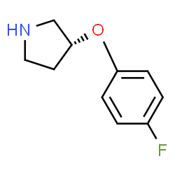 ChemSpider 2D Image | (R)-3-(4-Fluorophenoxy)pyrrolidine | C10H12FNO