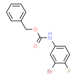 ChemSpider 2D Image | N-Cbz-3-bromo-4-fluoroaniline | C14H11BrFNO2