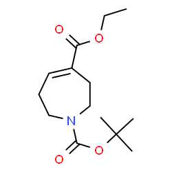 ChemSpider 2D Image | (E)-1-tert-butyl 4-ethyl 2,3,6,7-tetrahydroazepine-1,4-dicarboxylate | C14H23NO4