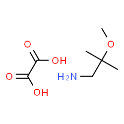 ChemSpider 2D Image | 2-Methoxy-2-methyl-1-propanamine ethanedioate (1:1) | C7H15NO5