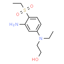 ChemSpider 2D Image | 2-{[3-Amino-4-(ethylsulfonyl)phenyl](ethyl)amino}ethanol | C12H20N2O3S