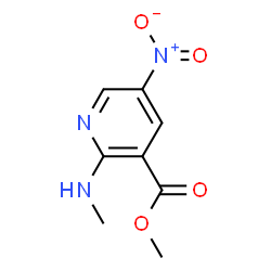 ChemSpider 2D Image | methyl 2-(methylamino)-5-nitro-pyridine-3-carboxylate | C8H9N3O4