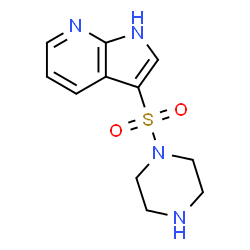 ChemSpider 2D Image | 3-piperazin-1-ylsulfonyl-1H-pyrrolo[2,3-b]pyridine | C11H14N4O2S