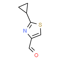 ChemSpider 2D Image | 2-Cyclopropyl-1,3-thiazole-4-carbaldehyde | C7H7NOS