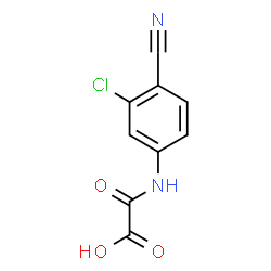 ChemSpider 2D Image | [(3-chloro-4-cyanophenyl)carbamoyl]formic acid | C9H5ClN2O3