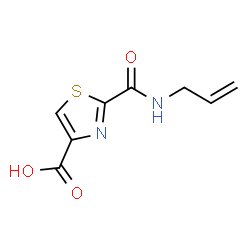 ChemSpider 2D Image | 2-(Allylcarbamoyl)-1,3-thiazole-4-carboxylic acid | C8H8N2O3S