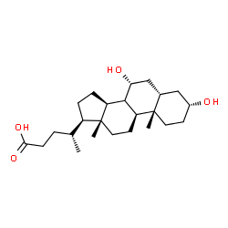 ChemSpider 2D Image | chenodeoxycholic acid | C24H40O4