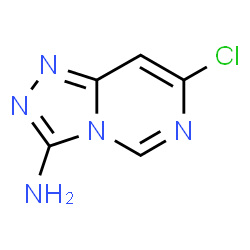ChemSpider 2D Image | 7-Chloro[1,2,4]triazolo[4,3-c]pyrimidin-3-amine | C5H4ClN5
