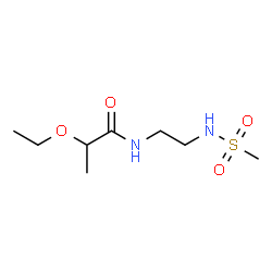 ChemSpider 2D Image | 2-Ethoxy-N-{2-[(methylsulfonyl)amino]ethyl}propanamide | C8H18N2O4S