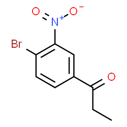 ChemSpider 2D Image | 4'-bromo-3'-nitropropiophenone | C9H8BrNO3