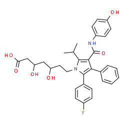 ChemSpider 2D Image | PARAHYDROXYATORVASTATIN | C33H35FN2O6