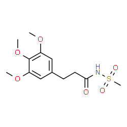 ChemSpider 2D Image | N-(Methylsulfonyl)-3-(3,4,5-trimethoxyphenyl)propanamide | C13H19NO6S