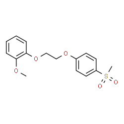 ChemSpider 2D Image | 1-Methoxy-2-{2-[4-(methylsulfonyl)phenoxy]ethoxy}benzene | C16H18O5S