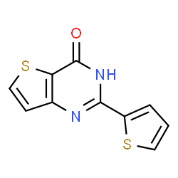 ChemSpider 2D Image | 2-(2-Thienyl)thieno[3,2-d]pyrimidin-4(1H)-one | C10H6N2OS2