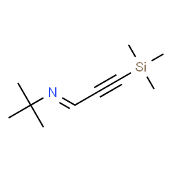 ChemSpider 2D Image | (1E)-N-(2-Methyl-2-propanyl)-3-(trimethylsilyl)-2-propyn-1-imine | C10H19NSi