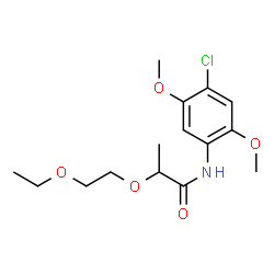 ChemSpider 2D Image | N-(4-Chloro-2,5-dimethoxyphenyl)-2-(2-ethoxyethoxy)propanamide | C15H22ClNO5