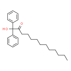 ChemSpider 2D Image | 1-Hydroxy-1,1-diphenyl-2-tridecanone | C25H34O2
