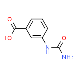 ChemSpider 2D Image | 3-(Carbamoylamino)benzoic acid | C8H8N2O3