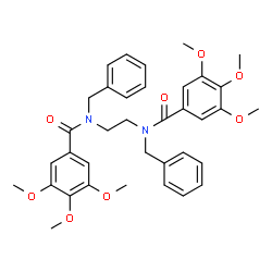 ChemSpider 2D Image | N,N'-1,2-Ethanediylbis(N-benzyl-3,4,5-trimethoxybenzamide) | C36H40N2O8