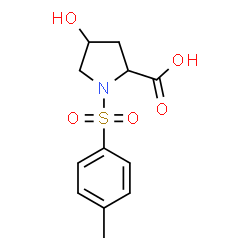 ChemSpider 2D Image | 4-Hydroxy-1-[(4-methylphenyl)sulfonyl]proline | C12H15NO5S
