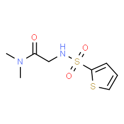 ChemSpider 2D Image | N,N-Dimethyl-N~2~-(2-thienylsulfonyl)glycinamide | C8H12N2O3S2
