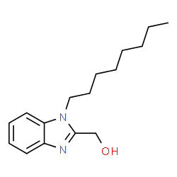 ChemSpider 2D Image | (1-Octyl-1H-benzimidazol-2-yl)methanol | C16H24N2O