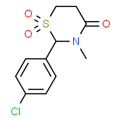 ChemSpider 2D Image | chlormezanone | C11H12ClNO3S