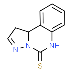 ChemSpider 2D Image | 1,10b-dihydropyrazolo[1,5-c]quinazoline-5-thiol | C10H9N3S