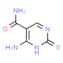 ChemSpider 2D Image | 4-amino-2-sulfanylpyrimidine-5-carboxamide | C5H6N4OS