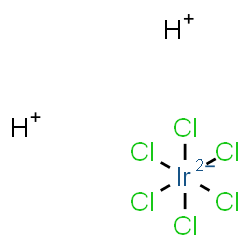 ChemSpider 2D Image | Dihydrogen hexachloroiridate(2-) | H2Cl6Ir